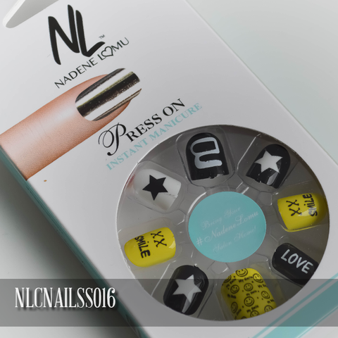 NLC Press On Manicure Mixed Design Style SS016