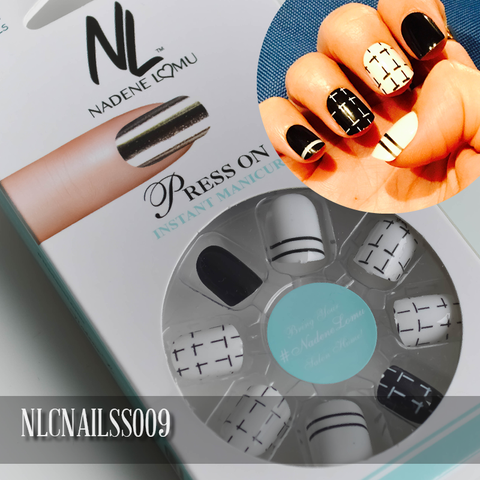NLC Press On Manicure Mixed Design Style SS009