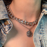Vintage Multi-layer Coin Chain & Choker Necklace