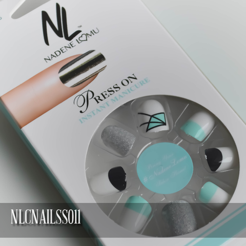 NLC Press On Manicure Mixed Design Style SS011