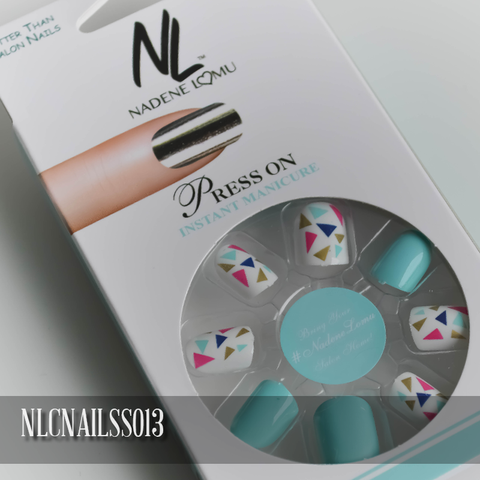 NLC Press On Manicure Mixed Design Style SS013