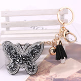 Rhinestone Butterfly Keychain